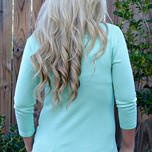 NWT 525 America Cameron Sweater, Mint - Picture 2 of 4